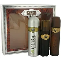 Set cadou, Fragluxe, Cuba Gold, spray eau de toilette + after shave + deodorant pentru bărbați