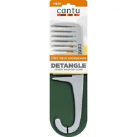 Pieptene Cantu Detangle, alb, design cu cârlig