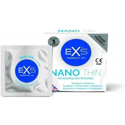 Prezervative, Exs, Nano Thin, pachet 3 bucati