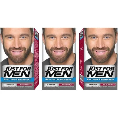 Vopsea barba, Just For Men, M35, mediu brun