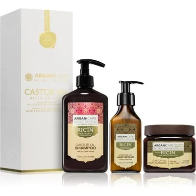 Set Îngrijire Păr Arganicare - Accelerator Creștere Păr, Cadou Ulei de Ricin (340 g)