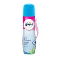 Spray depilator, Veet, Sensitive Skin, 150 ml, albastru