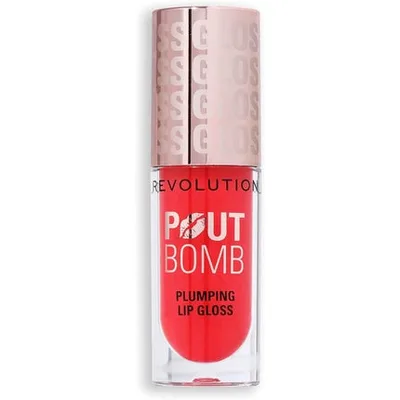 Gloss de buze, Revolution Beauty, Pout Bomb, roșu, strălucitor