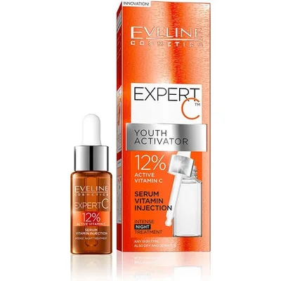 Ser anti-îmbătrânire, Eveline Cosmetics, Expert C Youth Activator, 18ml