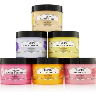 Butter corp I Love Violet Dreams cu unt de shea și ulei de cocos, 400 g