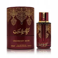 Perfum Al Rehab Cranberry Musk, Culoare Roșu Vișin, Design Ornamente Aurii