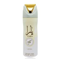 Deodorant Spray Lattafa Yara Moi, alb cu elemente aurii, 200ml