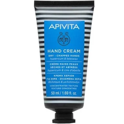 Crema de Maini, Apivita, pentru Maini Uscate si Crapate cu Sunatoare si Ceara de Albine, 50ml