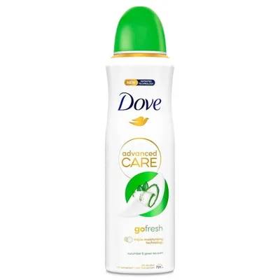 Deodorant spray, Dove, Go Fresh, castravete si ceai verde, 200ml