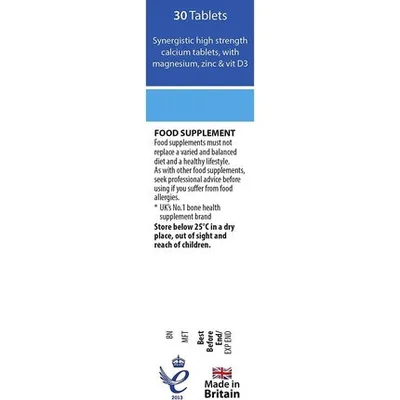 Vitabiotics Osteocare, tablete, 30 buc, calciu, magneziu, zinc, Vit D3