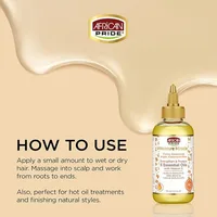 Ulei de Păr African Pride Moisture Miracle, 5 Uleiuri Esențiale, Castor, Grapeseed, Argan, Cocos & Măsline, 120ml