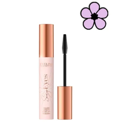 Mascara Eveline Sexy Eyes, negru extra, 8ml