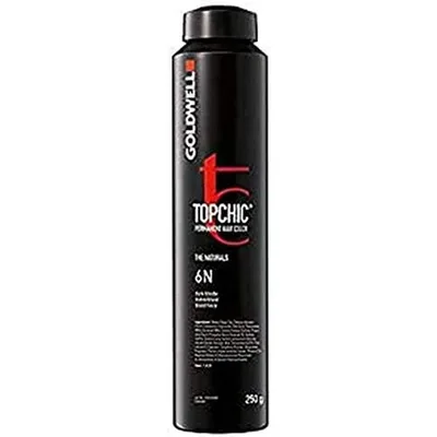 Vopsea de par permanenta, Goldwell, Topchic, 6NN Blond Inchis, 250ml