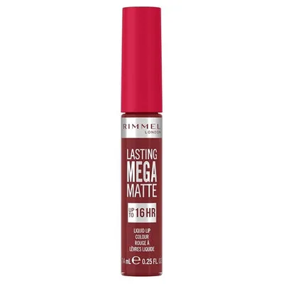 Ruj lichid, Rimmel London, Lasting Mega Matte, Ruby Passion, 7.4ml