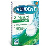 Tablete de curățare rapidă, Polident, 3 Minute, 36 bucăți