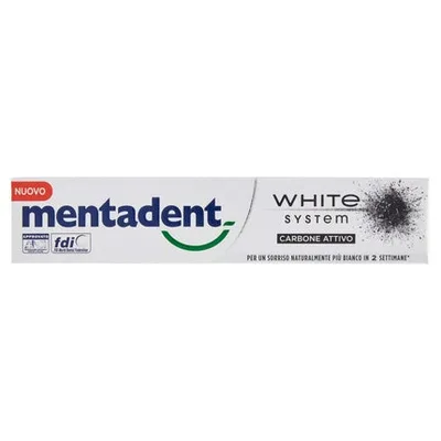 Pastă de dinți, Mentadent, cărbune activ, 113g