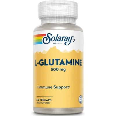 Supliment Vitamin Solaray L-Glutamine 500mg Imunitate 50 VegCaps