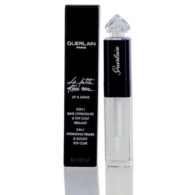 Baza de buze Guerlain La Petite Noire 2-in-1 Hydrating Primer și Glossy Top Coat, 6ml, ambalaj negru