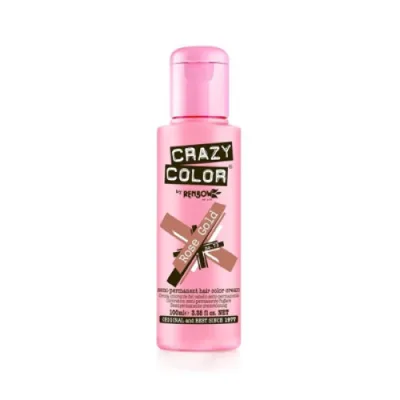 Vopsea de păr, Crazy Color, nuanta Rose Gold, 100ml