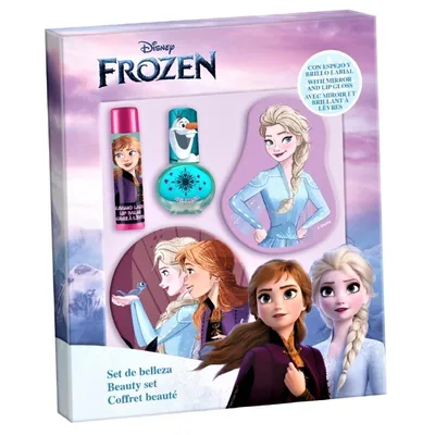 Set machiaj copii, Lorenay, Frozen, luciu de buze, balsam de buze