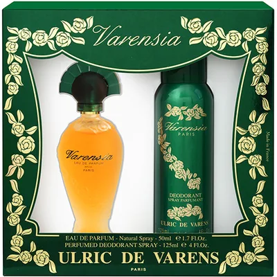 Parfum Varensia, Ulric De Varens, set parfum și deodorant, galben/verde