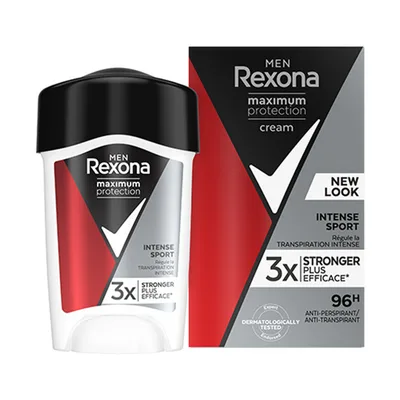 Rexona Men Deostick Max Pro Intense Sport, 97g, Alb/Negru/Roșu