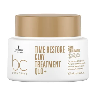 Tratament cu Argila pentru Par, Schwarzkopf BC Time Restore, 200ml