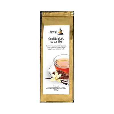 Ceai Rooibos cu Vanilie, 35g, Alevia