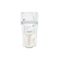 Pungi de stocare a laptelui matern Philips Avent, 25 bucati, 180 ml, SCF603/25, Philips