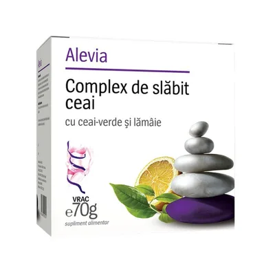 Complex de slabit ceai verde si lamaie, 70 g, Alevia