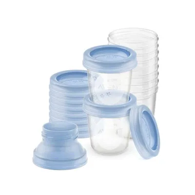 Recipiente pentru stocarea laptelui matern, 10 bucati, Philips Avent