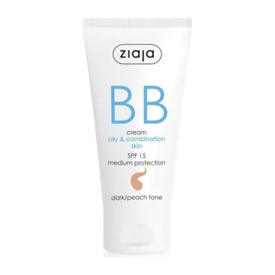 Crema BB pentru ten gras si mixt SPF 15, Dark, 50ml, Ziaja