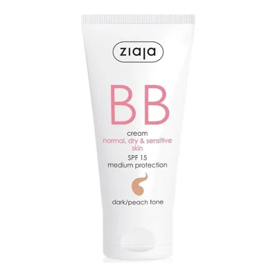Crema BB cu SPF 15 nuanta dark pentru ten normal uscat, 50 ml, Ziaja