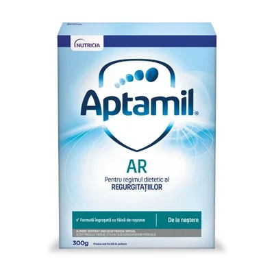 Lapte praf de la nastere AR, +0 luni, 300 g, Aptamil
