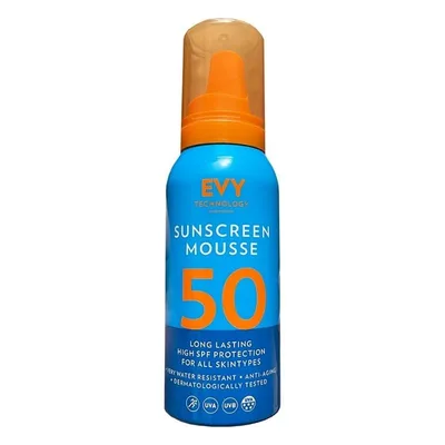 Spuma pentru fata si corp cu SPF 50 Sunscreen Mousse, 100 ml, Evy Technology