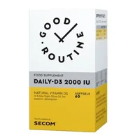Daily D3, 2000 UI Good Routine, 60 capsule moi, Secom