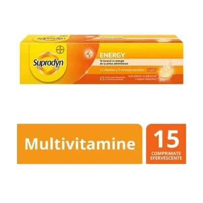 Supradyn Energy, 15 comprimate, Bayer