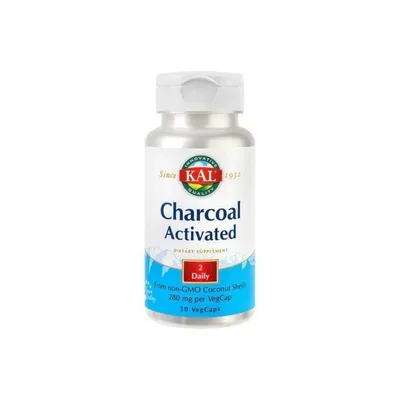 Charcoal Activated (Carbune medicinal) 280 mg, 50 capsule, Secom