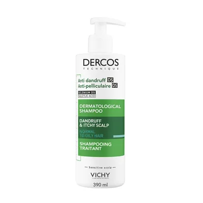 Sampon anti-matreata pentru par normal-gras Dercos, 200ml, Vichy
