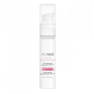 Crema corectoare zi UV+IR,  piele cuperozica REDNESS CALM, 40 ml, Dermedic