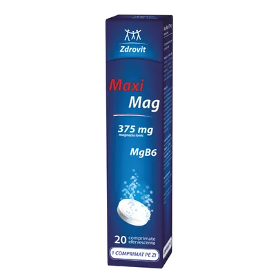 MaxiMag, 375mg, 20 plicuri, Zdrovit