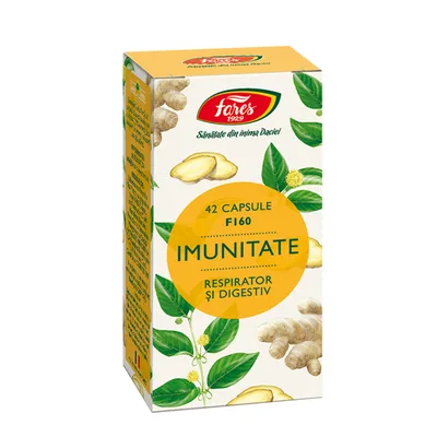 Supliment alimentar Imunitate Respirator si Digestiv, F160, 42 capsule, Fares