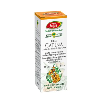 Ulei de catina cu galbenele si sunatoare F158, 30ml, Fares