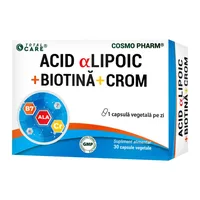 Acid Alfa Lipoic cu Biotina si Crom, 30 capsule, Cosmo Pharm