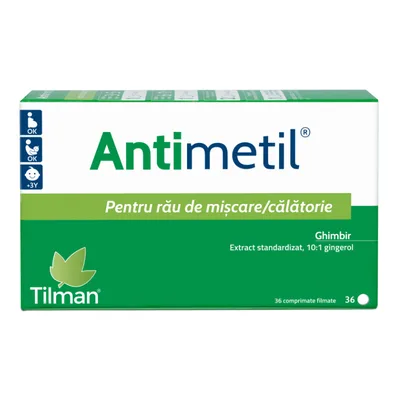 Antimetil gom, 12 gume orale, Tilman