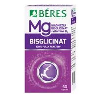 Magneziu Bisglicinat + B6, 60 capsule, Beres
