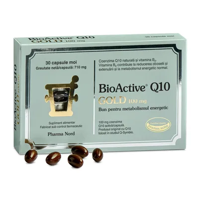 Bio Active Q10 Gold 100 mg, 30 capsule moi, Pharma Nord