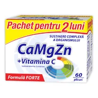 CaMgZn + Vitamina C, 50 comprimate, Zdrovit