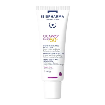 Crema reparatoare cu SPF50+ Cicapro, 40 ml, IsisPharma