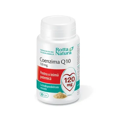 Coenzima Q10 120mg, 30 capsule, Rotta Natura